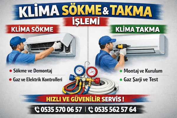 Samsung Klima Sökme Takma Ücreti